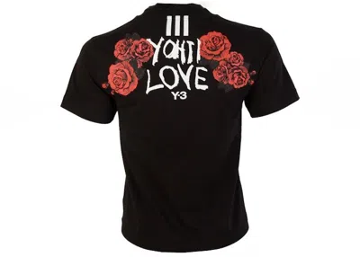 Pre-owned Adidas Originals Y3 Women Yohji Love Tubular Short Sleeve Tee Shirt In Black