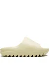 Adidas Originals Yeezy Rubber Slides In Neutrals