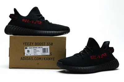 Pre-owned Adidas Originals Yeezy Boost 350 V2 Cp9652 Black Red Men's Shoes