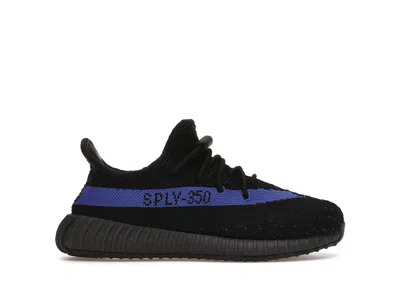 Pre-owned Adidas Originals Yeezy Boost 350 V2 (kids) Sneakers In Core Black/dazzling Blue