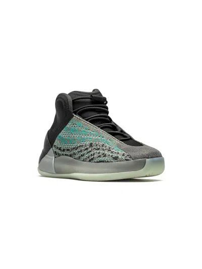 Adidas Originals Kids' Yeezy Qntm "teal Blue" Sneakers In Grey