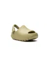 Adidas Originals Yeezy "resin" Slides In Green