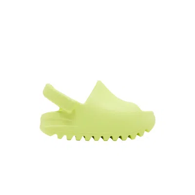 Pre-owned Adidas Originals Yeezy Slides Infants 'glow Green' 2022 | Infant Size 5