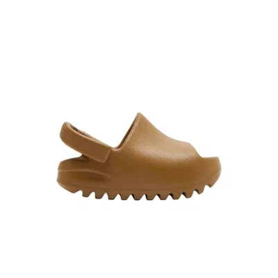 Pre-owned Adidas Originals Yeezy Slides Infants 'ochre' | Brown | Infant Size 8
