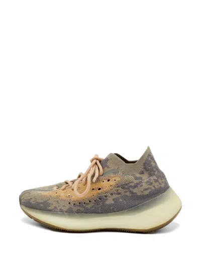 Pre-owned Adidas Originals Yeezy X Adidas Grey/beige Knit Fabric Boost 380 Mist Non-reflective Sneakers Size 37 1/3 In Gray