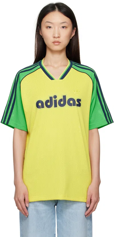 Adidas Originals Yellow & Green Mesh Jersey