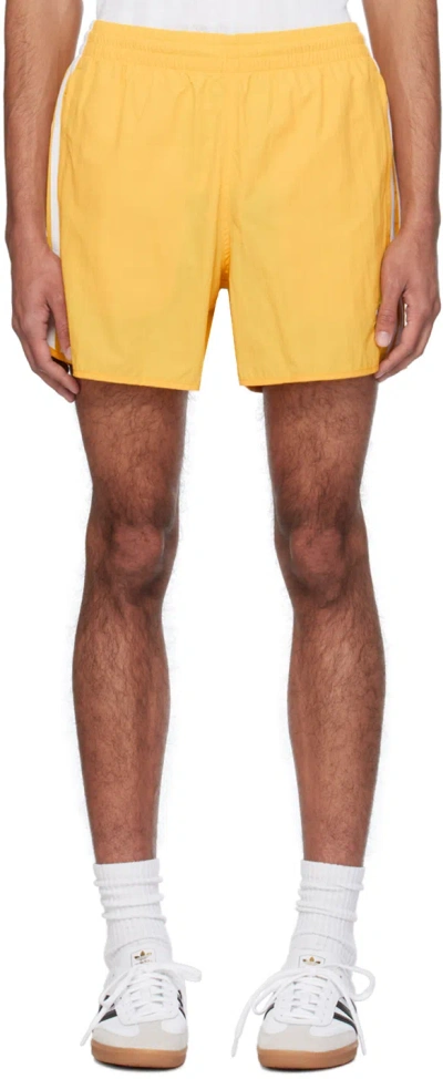 Adidas Originals Yellow Sprinter Shorts In Bold Gold