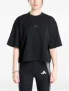 Adidas Originals Yoga Motion Waffle T-shirt In Black