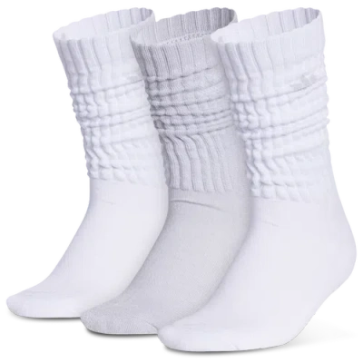 Adidas Originals Youth Adidas  Scrunch Socks 3 Pack In White