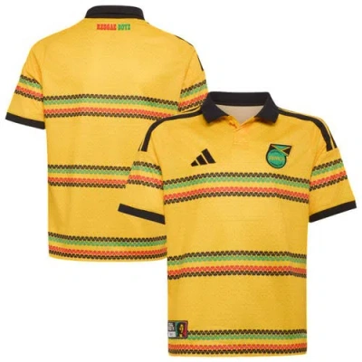 Adidas Originals Youth Adidas Yellow Jamaica National Team 2026 Replica Jersey