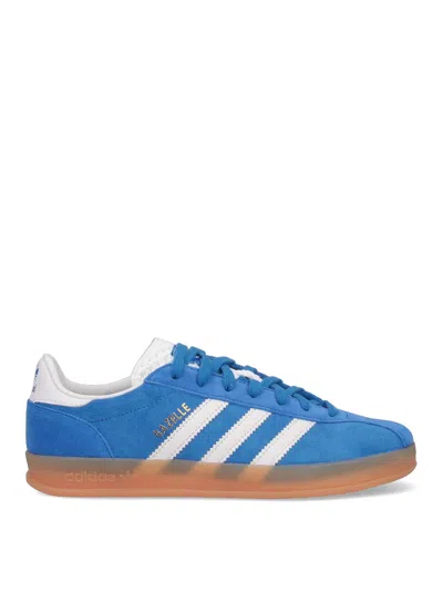 Adidas Originals Gazelle Trainers Blue In Animal Print