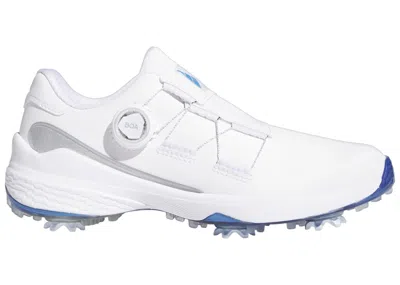 Pre-owned Adidas Originals Zg23 Boa Golf (women's) Sneakers In Cloud White/blue Fusion Met./silver Metallic In Multi