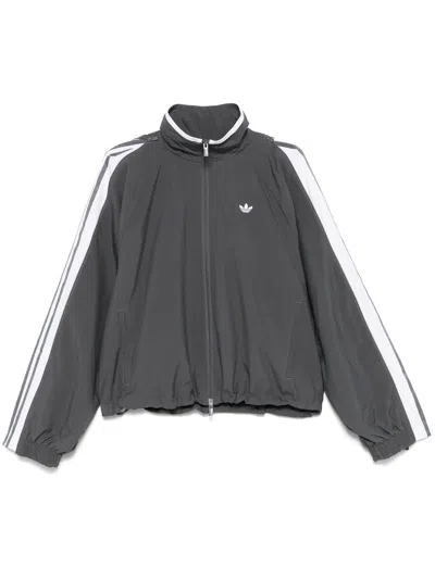 Adidas Originals Zip-detail Track Jacket In Grey