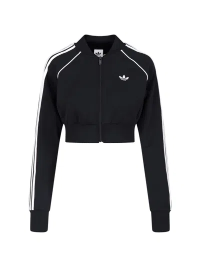 Adidas Originals Zip Hoodie In Black