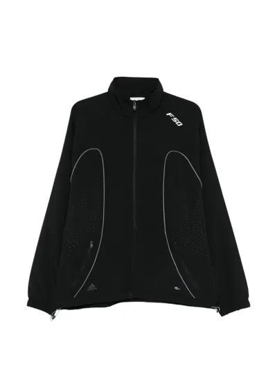 Adidas Originals Zip Sweatshirt In Black