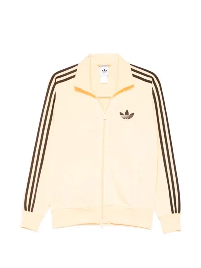 Adidas Originals Zip Sweatshirt In Orange