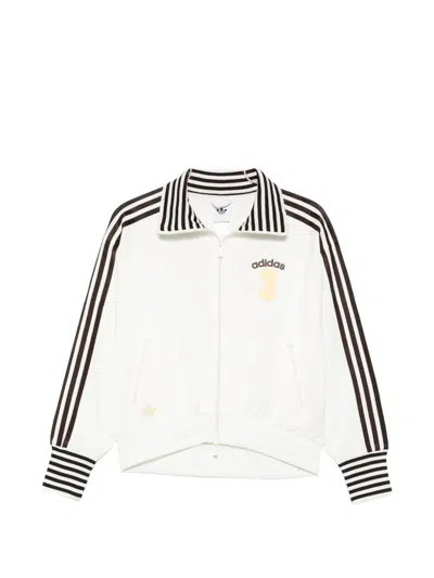 Adidas Originals Zip Sweatshirt In White
