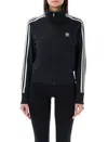 Adidas Originals Firebird Zip Jacket With Ribbed Collar And Pockets In Black