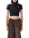 Adidas Originals Adicolor Short Sleeve Track Top In Black