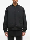 Adidas Originals Zip-up Bomber Jacket In Black