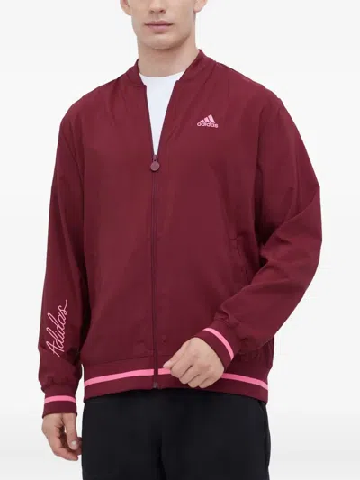 Adidas Originals Zip-up Bomber Jacket In Red