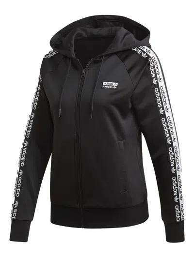 Adidas Originals Zip-up Hoodie In Black