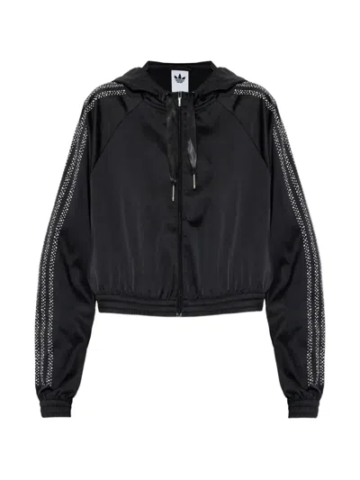 Adidas Originals Zip-up Hoodie In Black
