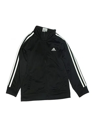 Pre-owned Adidas Originals Kids' Zip Up Hoodie In Black