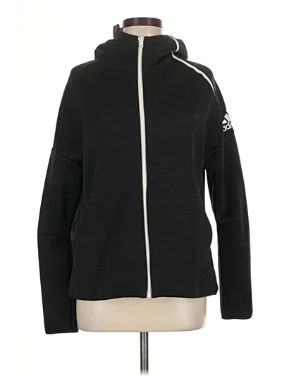 Pre-owned Adidas Originals Zip Up Hoodie In Black