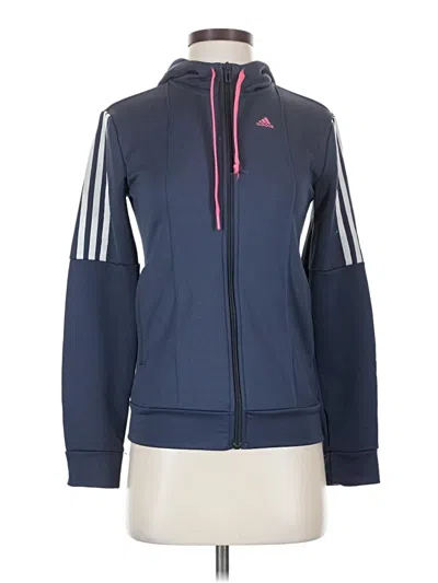 Pre-owned Adidas Originals Zip Up Hoodie In Blue