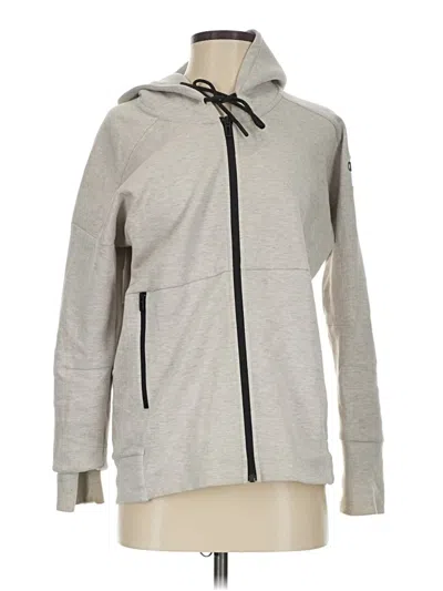 Pre-owned Adidas Originals Zip Up Hoodie In Gray