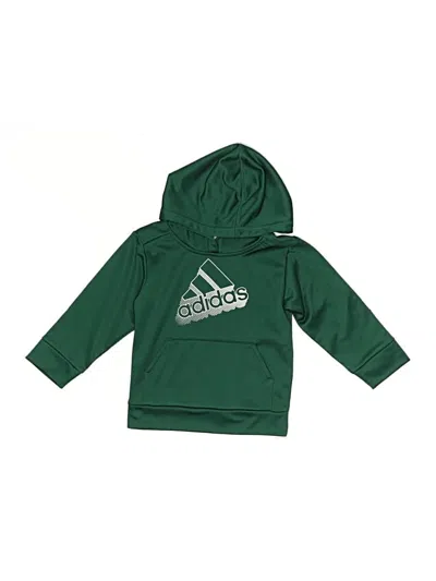 Pre-owned Adidas Originals Kids' Zip Up Hoodie In Green