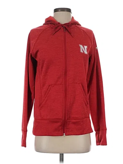 Pre-owned Adidas Originals Zip Up Hoodie In Red