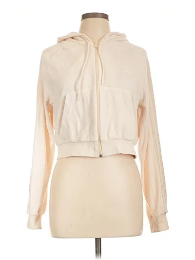 Pre-owned Adidas Originals Zip Up Hoodie In Tan