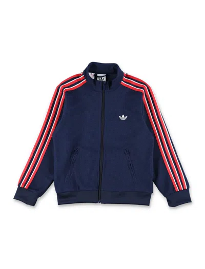 Adidas Originals Kids'  Zip-up Jacket In Blue