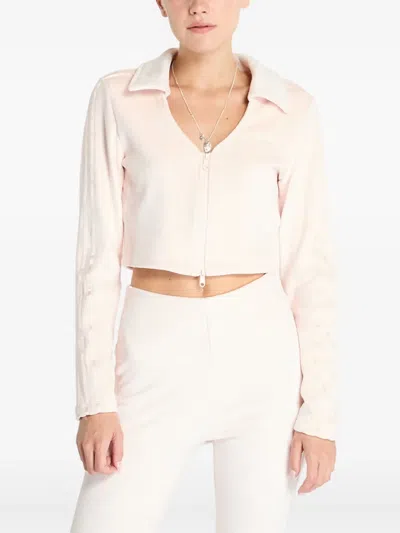 Adidas Originals Zip-up Sweatshirt In Pink