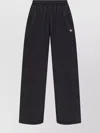 Adidas Originals Zipper Elastic Waist Sporty Trousers In Black