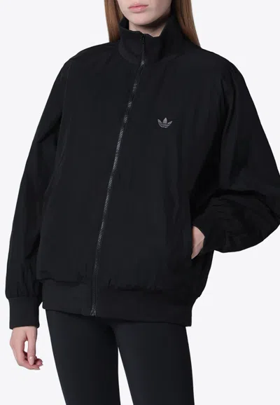 Adidas Originals Zip-up Bomber Jacket In Black