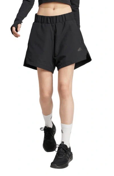 Adidas Originals Z.n.e. Aeroready Loose Fit Shorts In Black