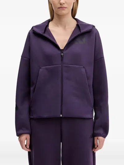 Adidas Originals Z.n.e. Full-zip Hoodie In Purple