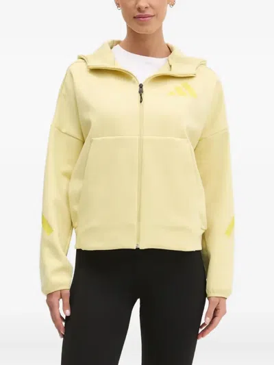 Adidas Originals Zne Full-zip Hoodie In Yellow