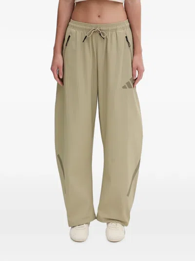 Adidas Originals Z.n.e. Logo-print Track Pants In Neutral