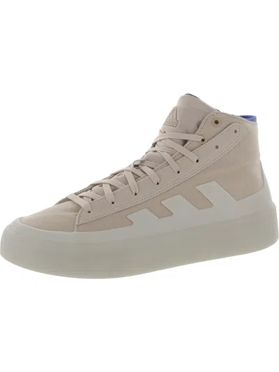 Adidas Originals Znsored Hi Mens Fitness High Tops Skate Shoes In Beige