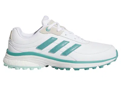 Pre-owned Adidas Originals Zoysia Spikeless Golf (women's) Sneakers In Cloud White/powder Teal/semi Flash Aqua