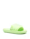 Adidas Originals Zplaash Flip Flops In Green