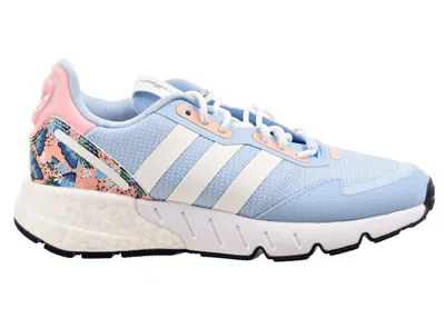 Pre-owned Adidas Originals Zx 1k Her Studio London Colorful Blossoms Sneakers In Clear Sky Blue/cloud White/haze Coral