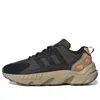 Adidas Originals Zx 22 Boost Men's Low Shoe Shadow Olive/shadow Green/beam Orange In Green
