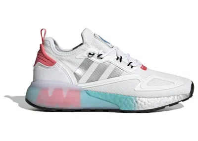 Pre-owned Adidas Originals Zx 2k Boost Nasa White (women's) Sneakers In Cloud White/silver Metallic/hazy Rose In Multi