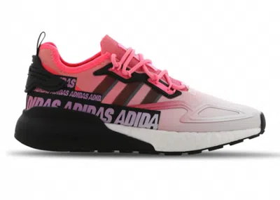 Pre-owned Adidas Originals Zx 2k Boost (women's) Sneakers In Semi Solar Red/blue Oxide/hyper Pop In Multi