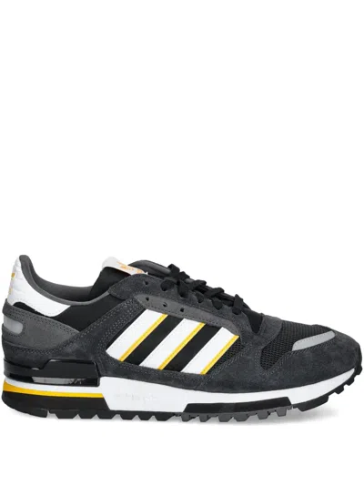 Adidas Originals Zx 600 Suede Sneakers In Black